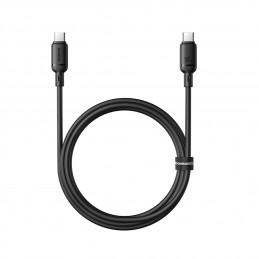 „Baseus Silky“ serijos 100 W USB-C – USB-C laidas 1 m – juodas