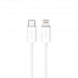 „Puro TPE 20W USB-C“ – „Lightning“ laidas, 2 m, baltas
