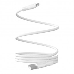 „Puro Magnetic“ 10 W magnetinis USB-A - USB-C laidas, 1 m, baltas