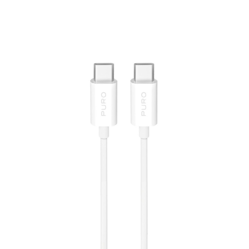 „Puro TPE“ 25 W USB-C – USB-C 3 m laidas – baltas