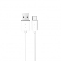 „Puro TPE“ 10 W USB-A - USB-C laidas, 3 m, baltas
