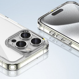 „Outer Space“ dėklas, skirtas „iPhone 16e“ su lanksčiu rėmeliu – permatomas