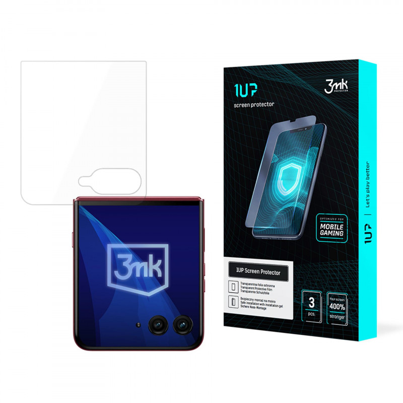 Apsauginė plėvelė žaidėjams 3mk 1UP, skirta „Motorola Razr 60 Ultra“