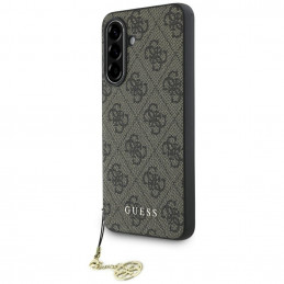 „Guess 4G Charms Collection“ dėklas, skirtas „Samsung Galaxy A36“, rudas