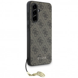 „Guess 4G Charms Collection“ dėklas, skirtas „Samsung Galaxy A36“, rudas