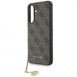 „Guess 4G Charms Collection“ dėklas, skirtas „Samsung Galaxy A36“, rudas