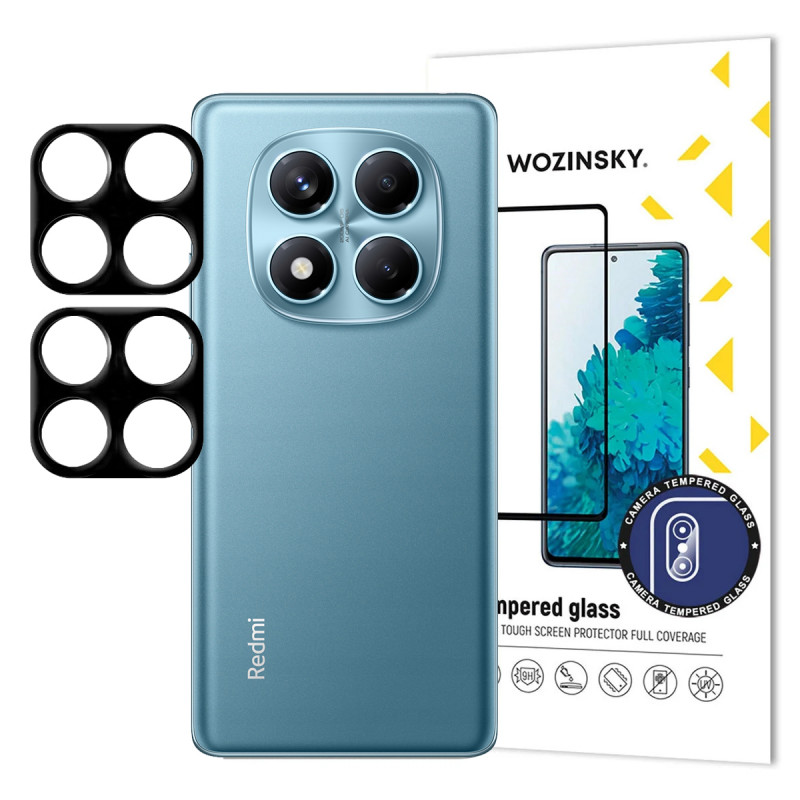 „Wozinsky“ pilno dydžio kameros stiklas, skirtas „Xiaomi Redmi Note 14 Pro+“, 2 vnt. pakuotėje