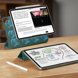 ESR „Rebound“ magnetinis dėklas, skirtas „iPad Pro 12.9“ 2020 / 2021 / 2022 / „iPad Air 13“ 2024 / 2025 – žalias