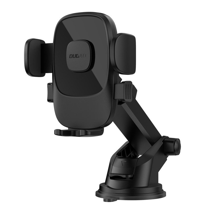 „Dudao F2N+“ išmaniojo telefono laikiklis su siurbtuku, gravitacija 360° - juodas