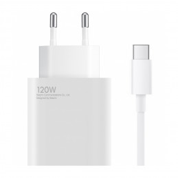 „Xiaomi BHR9462EU“ 120 W 6A USB-A sieninis įkroviklis su USB-C laidu – baltas
