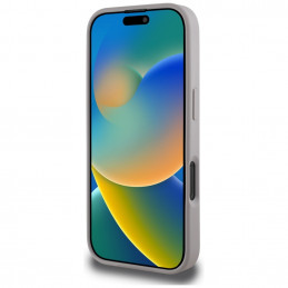„Guess“ Grained Roses Big 4G Logo iPhone 16 Pro Max dėklas – violetinis