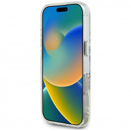 „Guess IML Metal Colored Circle Classic Logo MagSafe“ dėklas, skirtas „iPhone 16 Pro Max“ – juodas