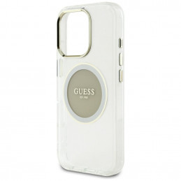 „Guess IML Metal Colored Circle Classic Logo MagSafe“ dėklas, skirtas „iPhone 16 Pro Max“ – pilkas