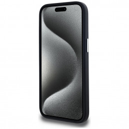 „Karl Lagerfeld FW Metal Plate MagSafe“ dėklas, skirtas „iPhone 15“ – juodas