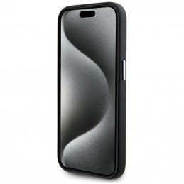 „Karl Lagerfeld FW Metal Plate MagSafe“ dėklas, skirtas „iPhone 15 Pro“ – juodas