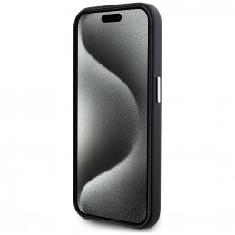 „Karl Lagerfeld FW Metal Plate MagSafe“ dėklas, skirtas „iPhone 15 Pro Max“ – juodas