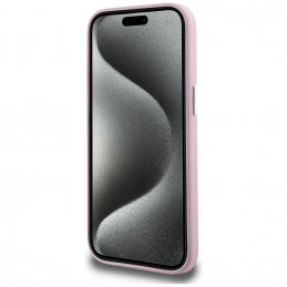 „Karl Lagerfeld FW Metal Plate MagSafe“ dėklas, skirtas „iPhone 15“ – rožinis
