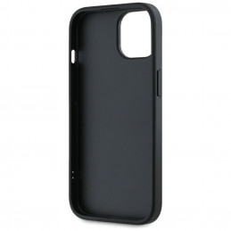Karl Lagerfeld Saffiano Athleisure Stripes Cord iPhone 15 dėklas – raudonas