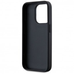 Karl Lagerfeld Saffiano Athleisure Stripes laidinis dėklas iPhone 15 Pro Max – raudonas