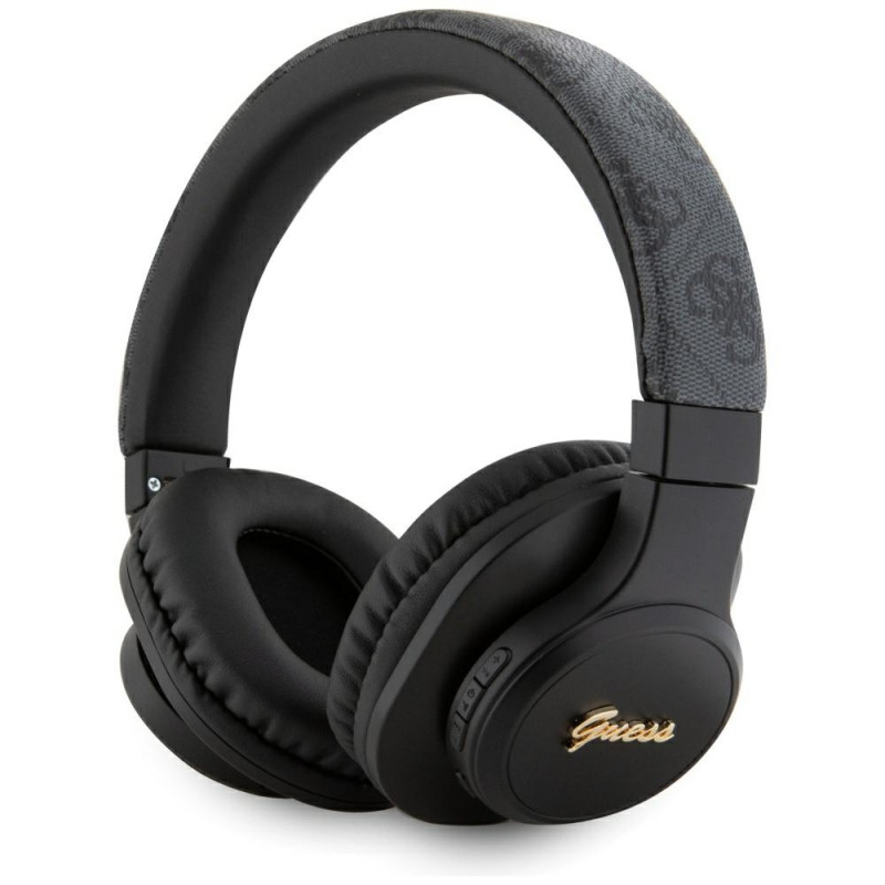 „Guess“ odinės „Tone On Tone Script“ „Bluetooth 4G“ ausinės, juodos