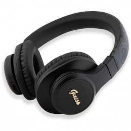 „Guess“ odinės „Tone On Tone Script“ „Bluetooth 4G“ ausinės, juodos