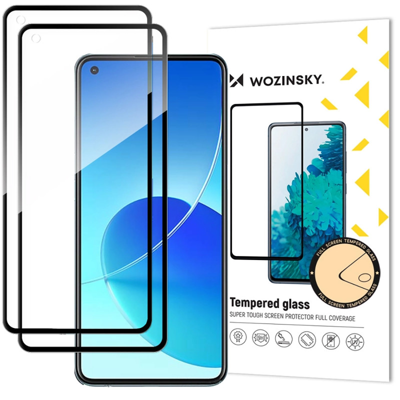 „Wozinsky Full Glue“ grūdintas stiklas, skirtas „Xiaomi Redmi Note 14S“, 2 vnt. pakuotėje