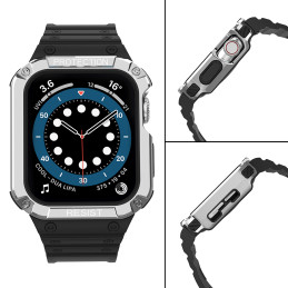 Apsaugokite dirželio juostą su dėklu, skirtu Apple Watch 7 / 6 / 5 / 4 / 3 / 2 / SE (41 / 40 / 38 mm) dėklas, šarvuotas ...