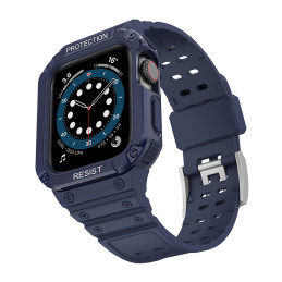 Apsaugokite dirželio juostą su dėklu Apple Watch 7/ 6/ 5/ 4/ 3/ 2/ SE (41/ 40/ 38mm) dėklas, šarvuotas laikrodžio dangte...