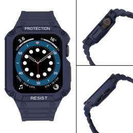 Apsaugokite dirželio juostą su dėklu Apple Watch 7/ 6/ 5/ 4/ 3/ 2/ SE (41/ 40/ 38mm) dėklas, šarvuotas laikrodžio dangte...