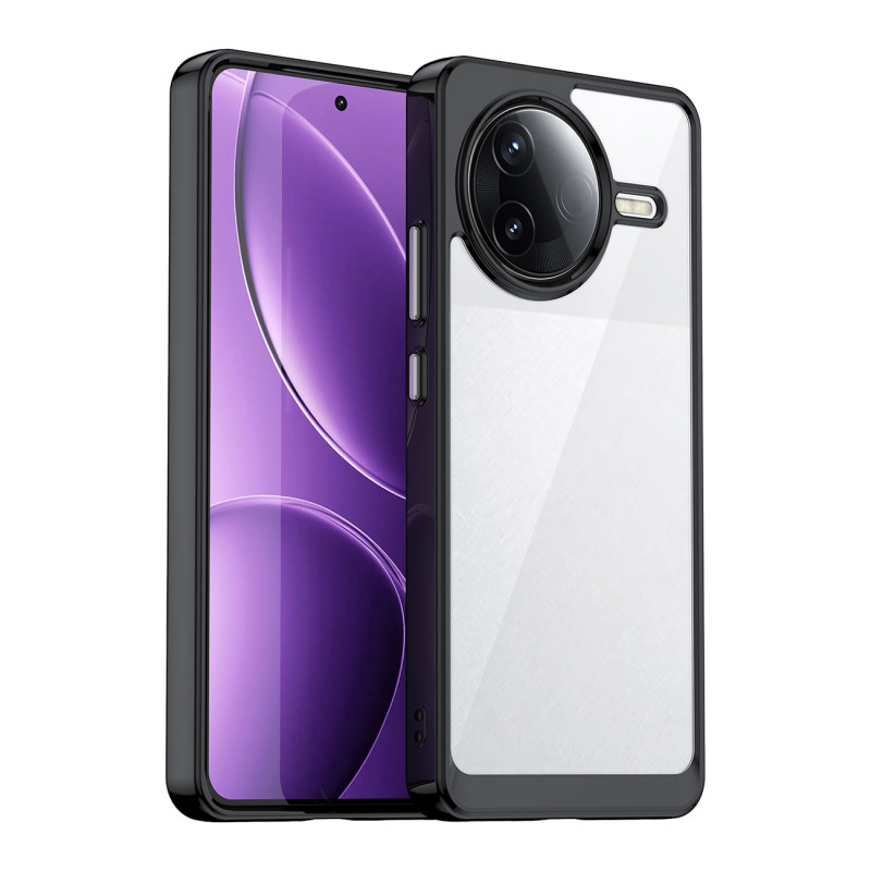 „Xiaomi Poco F7 Ultra“ „Outer Space“ dėklas su gelio rėmeliu – juodas