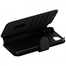 „CARE by PanzerGlass Feature Tango 2in1“ piniginės dėklas, skirtas „iPhone 16e“ – juodas