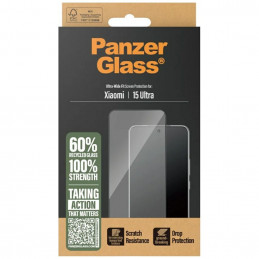 „PanzerGlass“ itin plataus tvirtinimo grūdintas stiklas su juodu rėmeliu, skirtas „Xiaomi 15 Ultra“