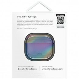 UNIQ Iridescia AirPods 4 pakabinamas dėklas – holografinis, daugiaspalvis