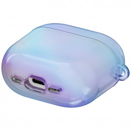 UNIQ Iridescia dėklas, skirtas AirPods 4 ausinėms, pakabinamas – holografinės mėlynos spalvos