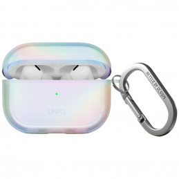UNIQ Iridescia AirPods Pro 2 pakabinimo dėklas – holografinė balta spalva