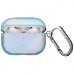 UNIQ Iridescia dėklas, skirtas „AirPods Pro 2“ ausinėms, pakabinamas – holografinės mėlynos spalvos