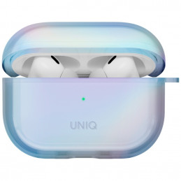 UNIQ Iridescia dėklas, skirtas „AirPods Pro 2“ ausinėms, pakabinamas – holografinės mėlynos spalvos