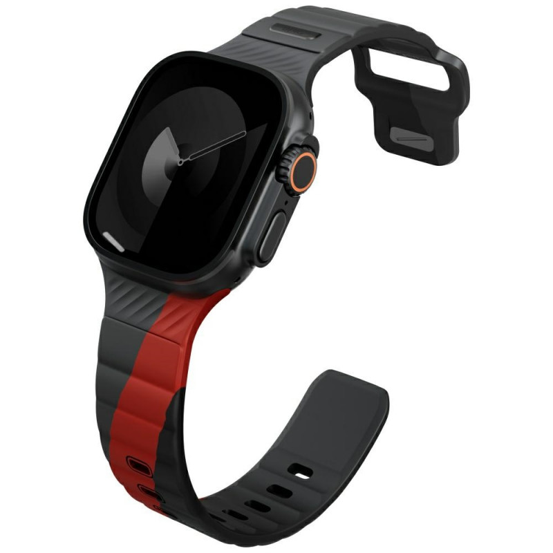 UNIQ „Stride De“ guminis dirželis „Apple Watch 44 / 45 / 46 / 49 mm“ – pilkas