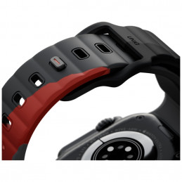 UNIQ „Stride De“ guminis dirželis „Apple Watch 44 / 45 / 46 / 49 mm“ – pilkas