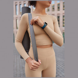 UNIQ „Stride De“ guminis dirželis „Apple Watch 44 / 45 / 46 / 49 mm“ – mėlynas