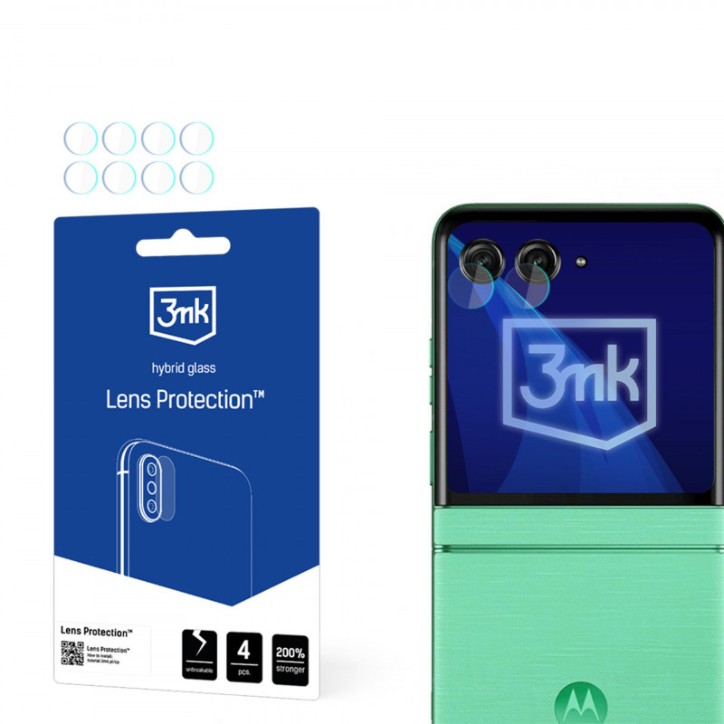3mk objektyvo apsauginis kameros stiklas, skirtas „Motorola Razr 60“