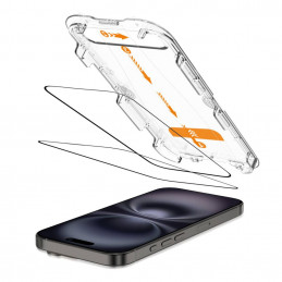 „Tech-Protect Quick Set+“ 2 grūdinto stiklo pakuotė, skirta „iPhone 15“ / „16“