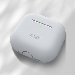 „Tech-Protect“ silikoninis dėklas, skirtas „Apple AirPods 4“ ausinėms – pilkas