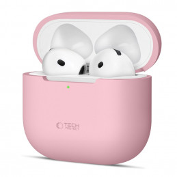 „Tech-Protect“ silikoninis dėklas, skirtas „Apple AirPods 4“ ausinėms – rožinis