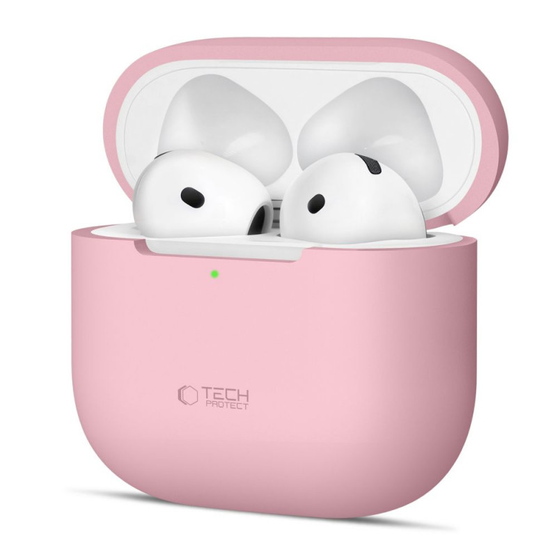 „Tech-Protect“ silikoninis dėklas, skirtas „Apple AirPods 4“ ausinėms – rožinis
