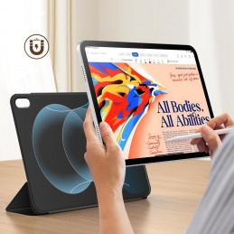 „Tech-Protect Smartcase Magnetic“, skirtas „iPad 10.9“ (2022 m.) / „iPad 11“ (2025 m.) – juodas