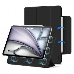 „Tech-Protect Smartcase Magnetic“, skirtas „iPad Air 13“, 2024 / 2025, – juodas