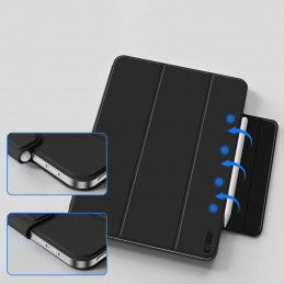 „Tech-Protect Smartcase Magnetic“, skirtas „iPad Air 13“, 2024 / 2025, – juodas