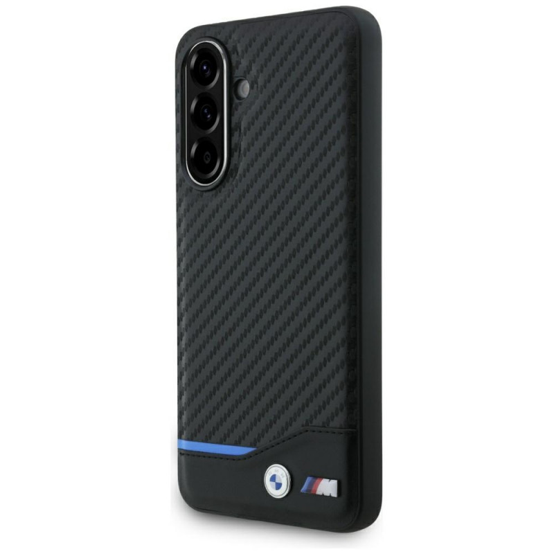 BMW M anglies pluošto dėklas, skirtas „Samsung Galaxy A56“ – juodas