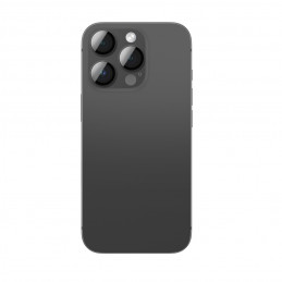 AMAZINGTHING aviacijos klasės grūdinto stiklo objektyvas iPhone 16 Pro / 16 Pro Max kameros objektyvui – juodas